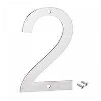 sourcing map Inch Stainless Steel House Number 5 304 Mailbox(Number 2)
