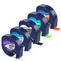 Paper Tape Compatible with Dymo Label 5 X 91200 White LT-100T LT-100H
