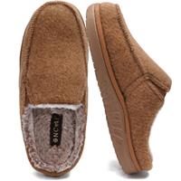 ONCAI Slippers for Men with Arch Support,Wool and Cotton-Blend 6