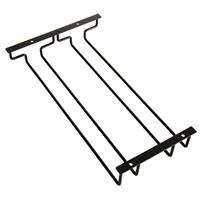 Dianoo Wine Rack, Under Cabinet Wine 35.5 CM Black Glass Glasses 2