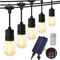 YOSION Solar Outdoor Festoon Lights,Waterproof Outdoor (39FT 10+1