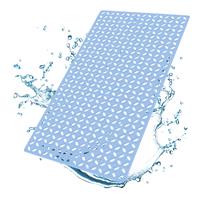 Vicyak Shower Mat Non Slip, Inch TPE Soft Bathtub 27.5 X 15.7 (Blue)