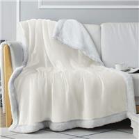 Everlasting Comfort Plush Sherpa Fleece Blanket - Sided, 2 (127x165cm)