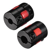 sourcing map Shaft Coupling to Bore 5mm 8mm L25xD20 Flexible 2