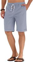 Sailwind Mens Shorts Solid Color Casual Linen Shorts Smart 38-40)