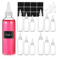 Condiment Squeeze Sauce Container 12pcs 3 Stickers-50ml+100ml+200ml