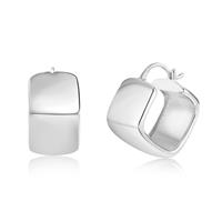 Silver Earrings Hoop for Women, Square Hoop Small Small 925 Small