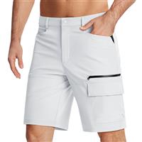 KEFITEVD Quick Dry Safari Shorts Men's Summer Shorts,White,40