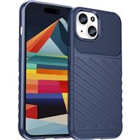 HATUFU Shockproof Tough Armor Case for iPhone Phone Case 15 (Blue)