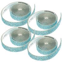 MAGICLULU Belt Rhinestone Applique Dress Rhinestone Applique Rolls 4