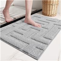 COLOR&GEOMETRY Microfiber Bath Mats for 40 x 60 cm, Extra-Soft