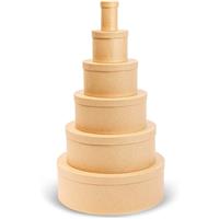 Round Decorative Nesting Sizes, Boxes (6 6-Pack)