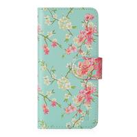 Floral Series - Design PU Leather Book 32nd Galaxy J3 (2016), Blue