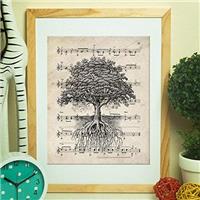 Nacnic Sheet to frame Tree of life on score Gift sheet. Paper 250