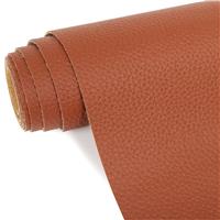 ZAIONE Brown Leather Roll: Solid Color Brown Soft Faux 30cm x 135cm