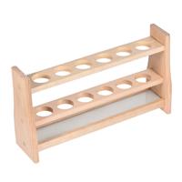sourcing map Wooden Test Tube Holder Rack Wells for Centrifuge 6 100ml