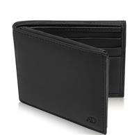 Access Denied Slim Leather Bifold Wallets for Men - Blocking Box