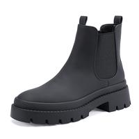 EETTARO Womens Chelsea Boots Ladies Ankle Shoes(Black Numeric_8)