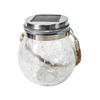 Solar Lantern, Outdoor Waterproof LED Hanging Solar Glass White,