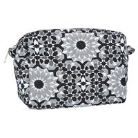 Gisela Graham 3 x Monochrome Mosaic Jacquard Cosmetic Pouch