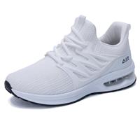 GOOBON Mens Running Trainers Air Cushion Tennis Shoes Walking White 10