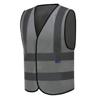 GREY Hi Vis Jacket high vis Reflective Safety 6XL 7XL 8XL Executive