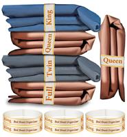 STAY GENT Bed Sheet Organizers for Linen Closet, Pcs Sheet 6 King