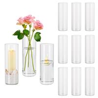 Cylinder Vase Hurricane Vase: Glass 15cm Glass 12pcs Glass Glass