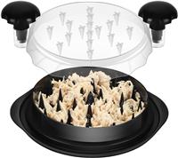 Pulled Chicken with Clear Lid Ergonomic Shredder Shredder Shredder
