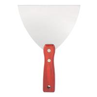 sourcing map Putty Scraper Stainless Steel Putty Knife Wooden 6"