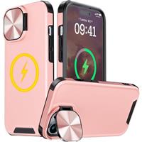 Buysing Magnetic Case for iPhone Case/iPhone Case with 14 13 6.1"-Pink