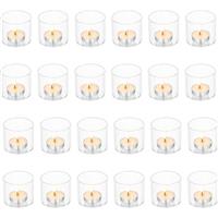 Votive Christmas Candle Holders - Romadedi Glass 24 Decor?5.7 X 5 Cm