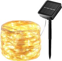 hangyiwei Solar Lights Outdoor Garden, Pack String 1 150LED 17M/55.7 8