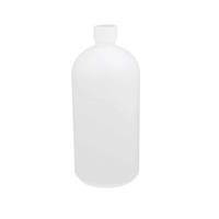 sourcing map HDPE Plastic Clear Narrow Mouth Liquid Chemical 1L White