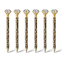 Diamond Pen, Pcs Leopard Crystal Diamond 6 1.0mm Medium Black Taking,