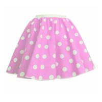 Ladies Polka Dots Rock N Roll Skirt & Scarf Fancy 50s (Pink (21),