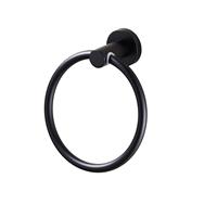 Towel Ring Bathroom Hand Towel Holder Contemporary Style 304 Black