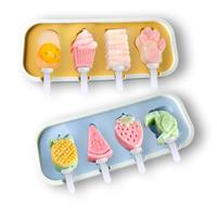 Mini Popsicles Molds for Kids Baby Cute Shapes Ice Pop Making 2Pack