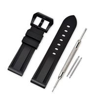 VINBAND Watch Strap 20mm, 22mm, 24mm, 26mm (20mm, Black-Black)