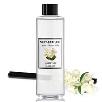 NEVAEHEART Jasmine Reed Diffuser Oil Refill and Sticks Set | 6.8
