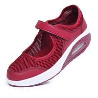 MISSRAIN Ladies' Casual Shoes Adjustable Strap with Walking 699-Red 44