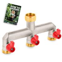 BFG Garden Tap Splitter, Way Hose Splitter with BSP Brass 3 3/4 Brass