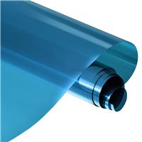 sourcing map Window Film Sun Light Blocking Glass 9.84ftx1.64ft Blue