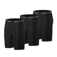 HYCOPROT Men's Compression Shorts Sports Spandex (Black, XXL)