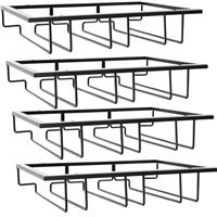 TIKTALK Pcs Wine Holders 4 Glass Glass Rack,3 Black Glass Glass Glass