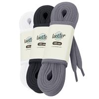 Shoelaces Pairs] - Flat Trainer Laces - Sport [3 100% 8mm 120 cm,