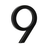 HASWARE Floating House Number for Outside, 5" Mailbox, (9, Golden)