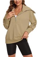 SMENG Sweatshirts for Women Uk Drop Shoulder Collar Walking 14-16