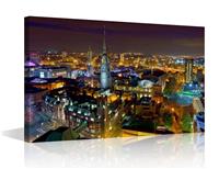 Canvas Wall Art Coventry Skyline Wall Decor West (24"W x 16"H)