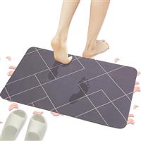 ALLONWAY Bath Mat * Bathroom Shower Mat Non Slip, Easy to 80 50 cm,